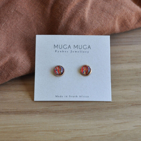 tiny agapanthus glass studs for sale