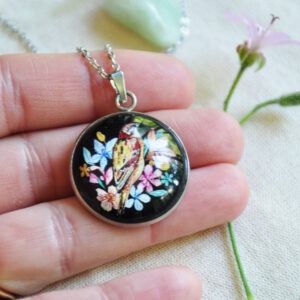 Meadow glass pendants