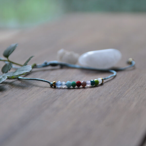 Colorful beaded adjustable bracelet - Image 4