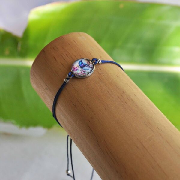 White-bellied sunbird and erica adjustable bracelet - Image 3