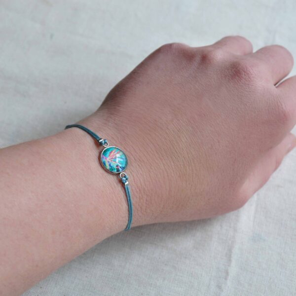 strelitzia and red finch adjustable bracelet - Image 4