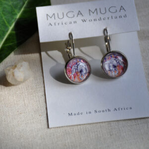 Elephant short glass dangles