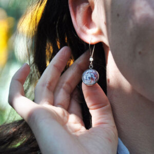 Elephant long glass dangles